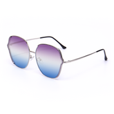 Aurea ochelari de soare supradimensionați violet